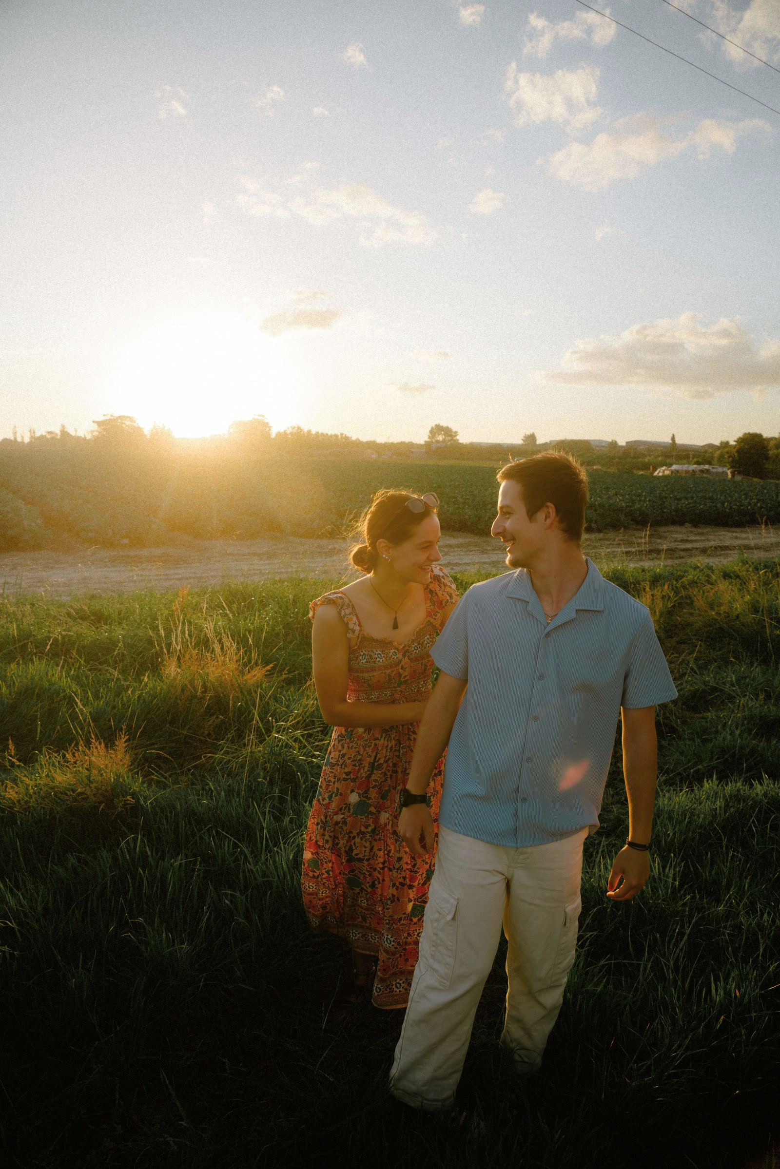 Couple in the evening light