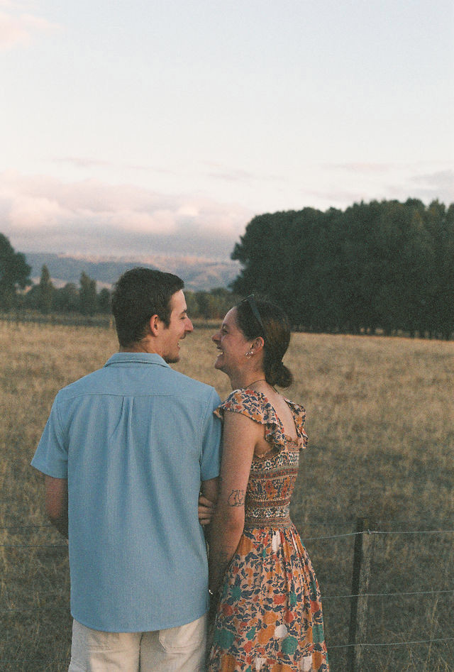 35mm film photograph of a couple in the light