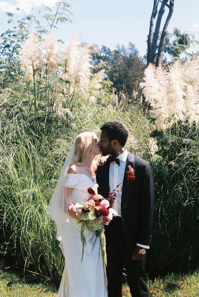 35mm film photograph of a couple in the grasses