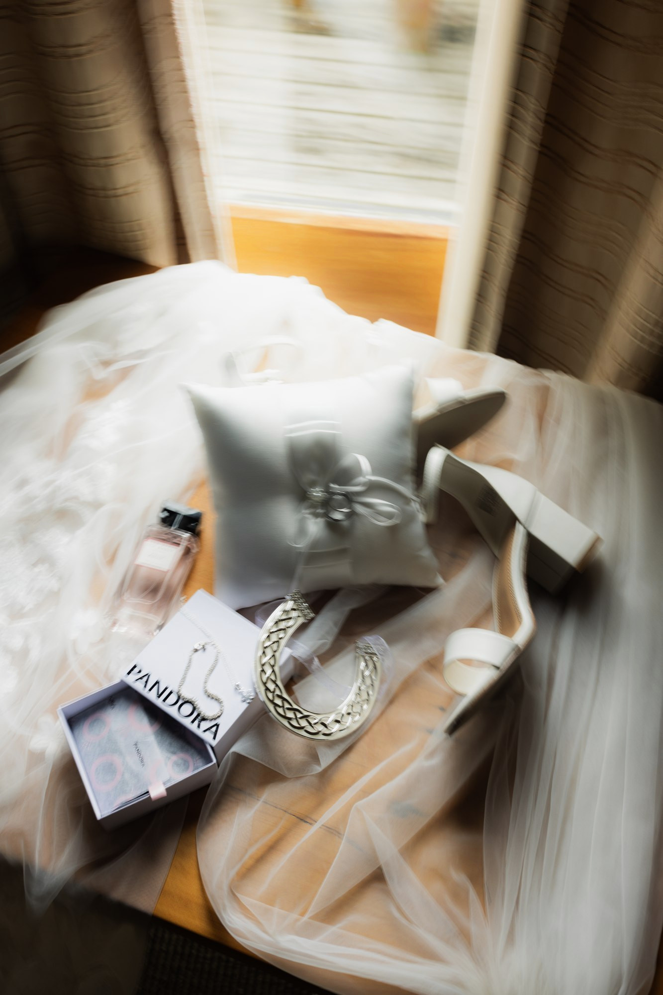 Bridal shoes and heirloom