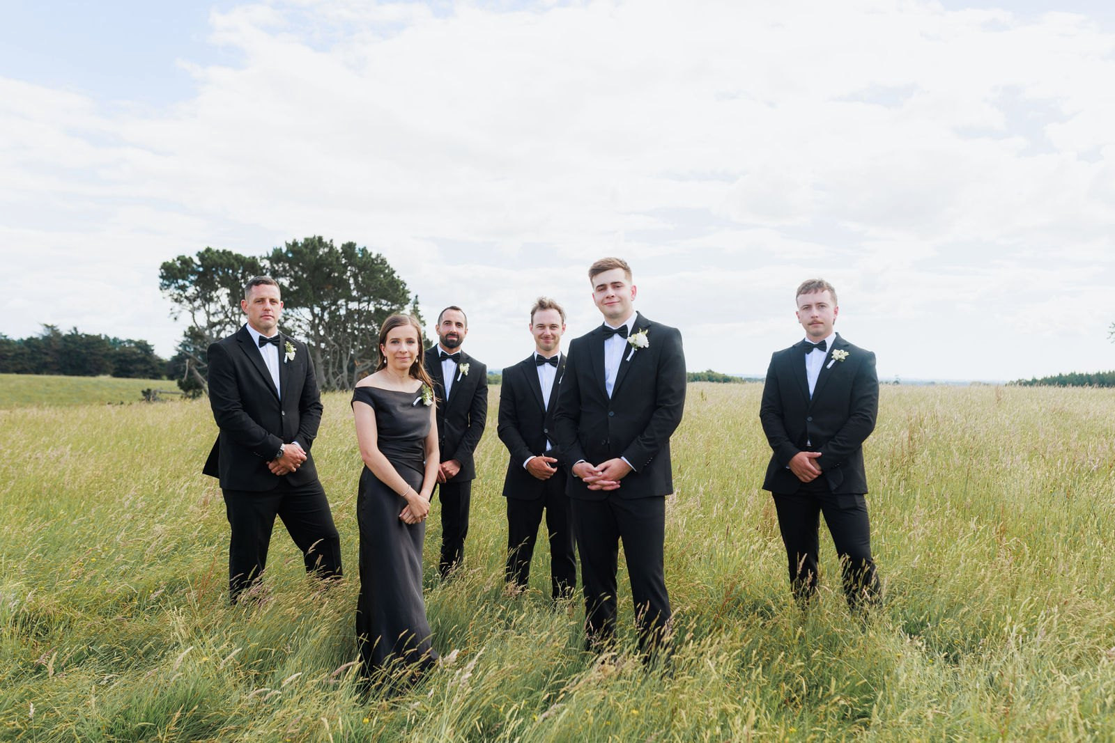 Wedding party together