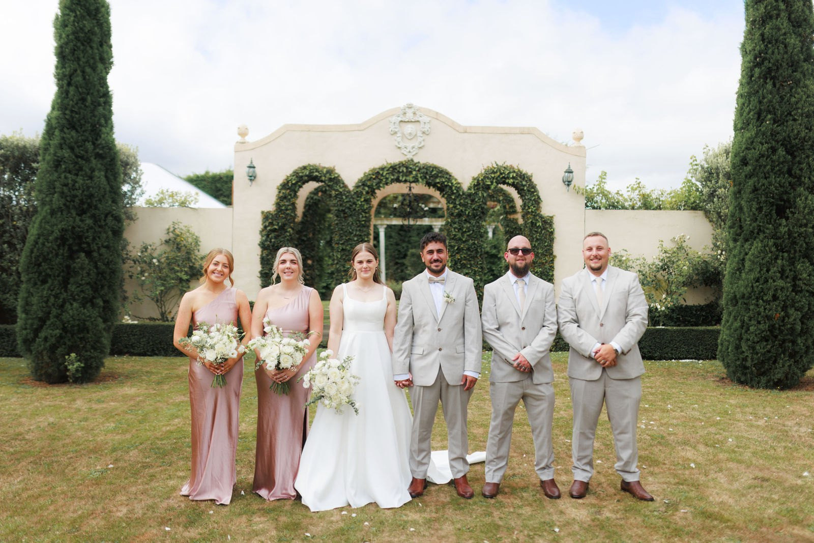 Wedding party portrait