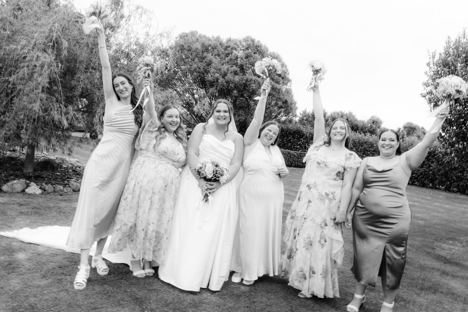 Wedding party candid