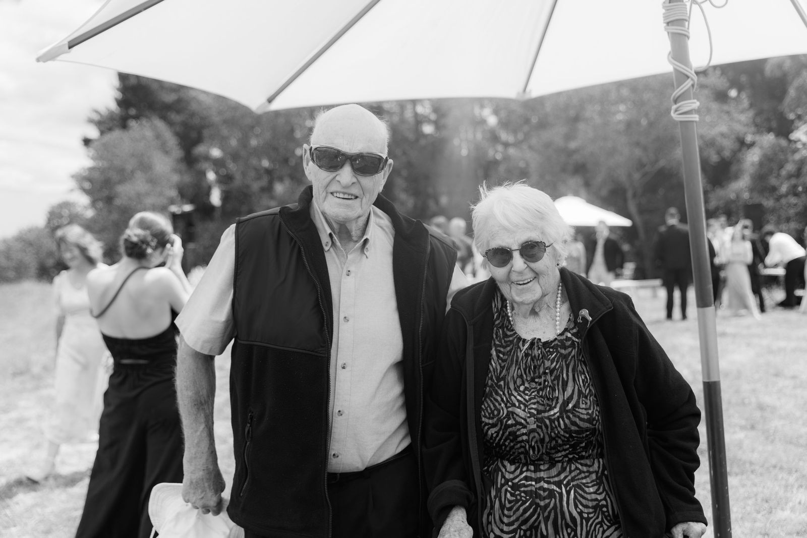 Grandparents together at the wedding