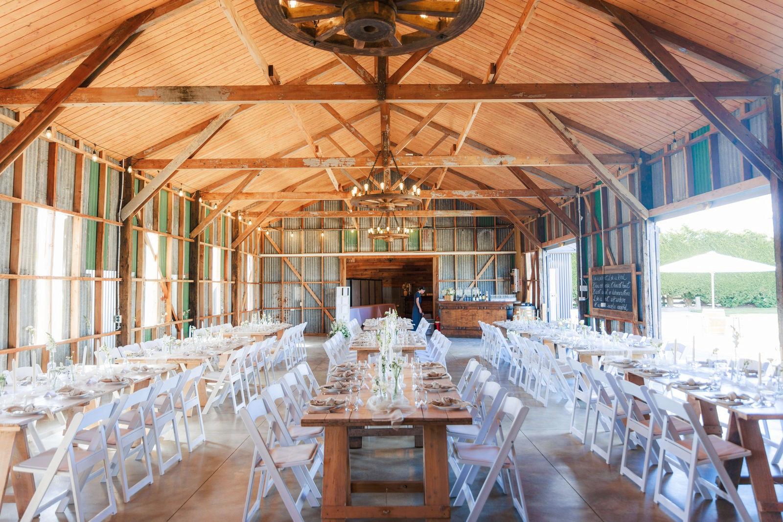 The reception, set and waiting