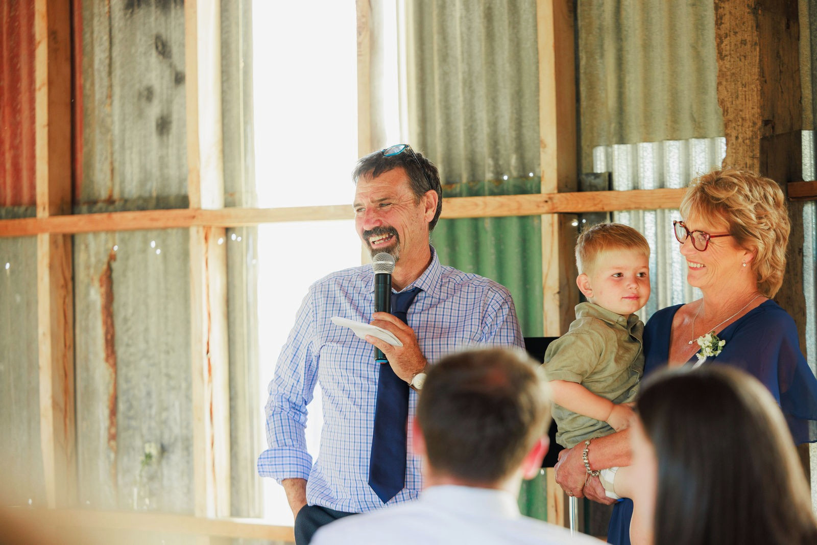 A guest giving a speech