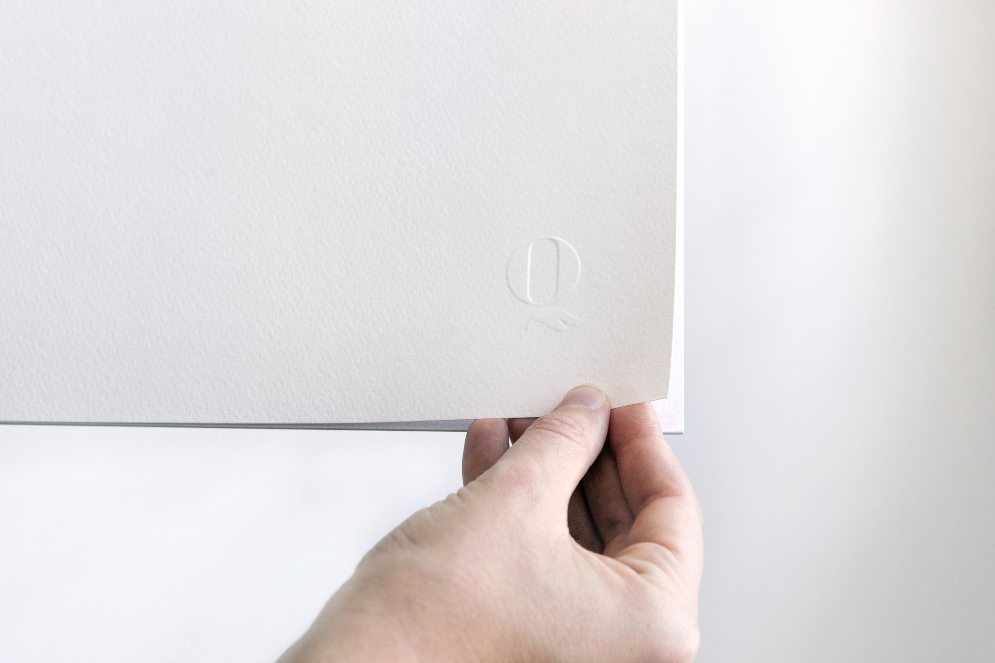 A Queensberry fine-art print on textured cotton-rag paper, embossed by hand
